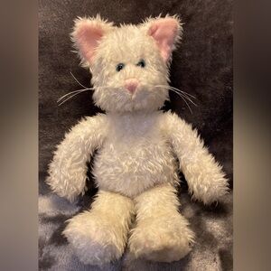 Vintage Fine Toy Stuffed White Kitty